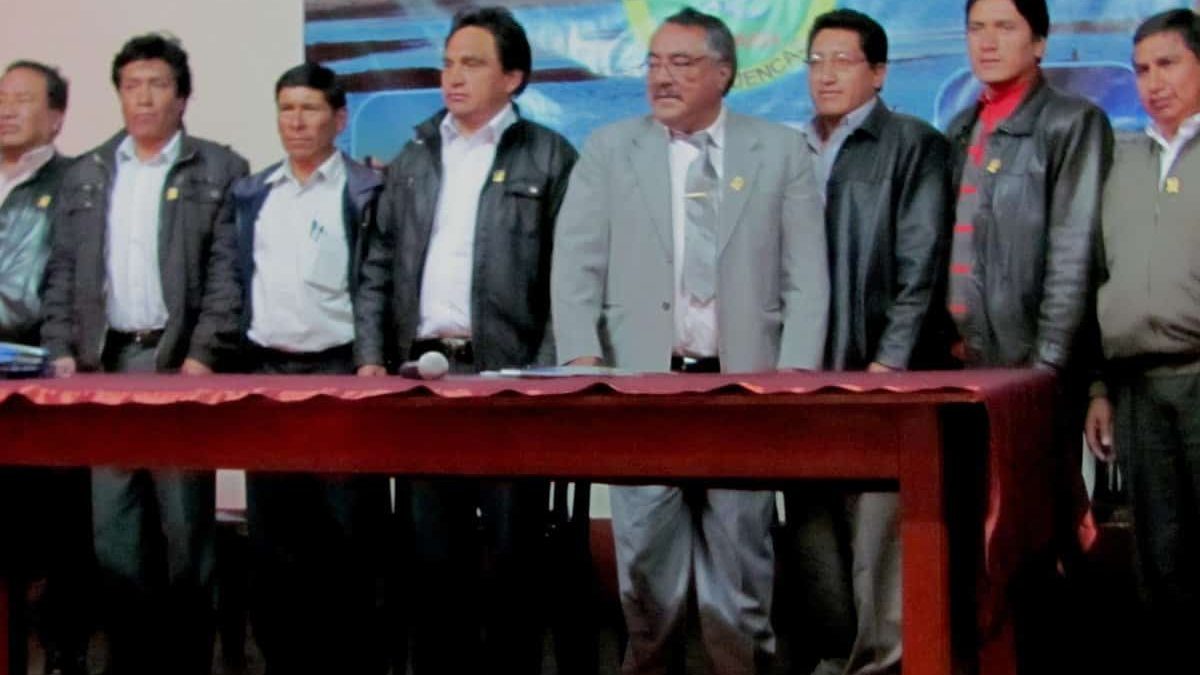 Alcaldes Mancomunidad Tres Cuencas. (archivo IM)