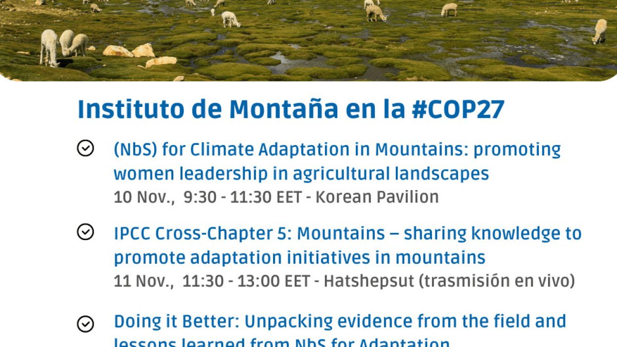 Agenda: IdM en la COP27